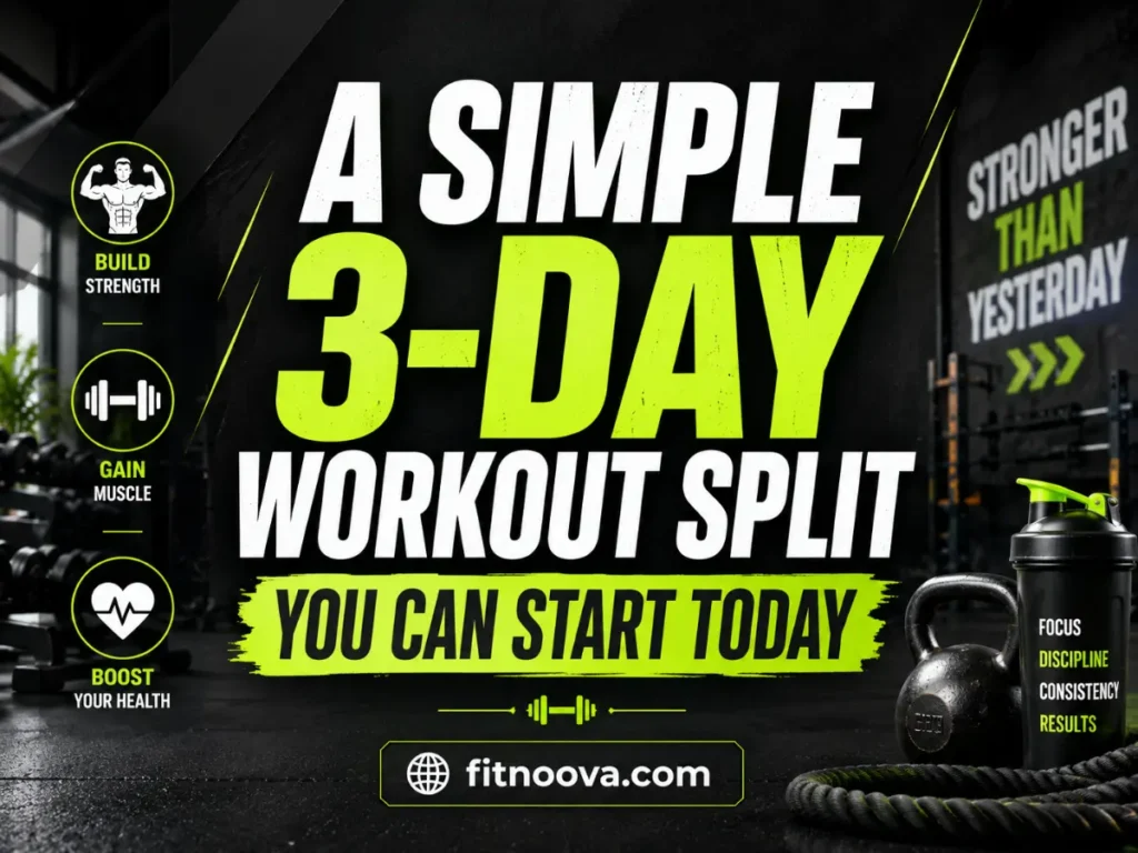 A Simple 3-Day Workout Split You Can Start Today