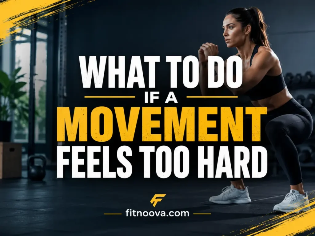 What to Do If a Movement Feels Too Hard