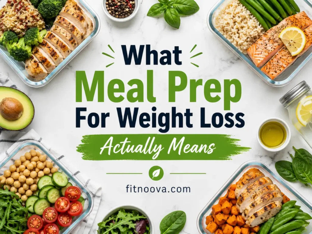 What Meal Prep For Weight Loss Actually Means