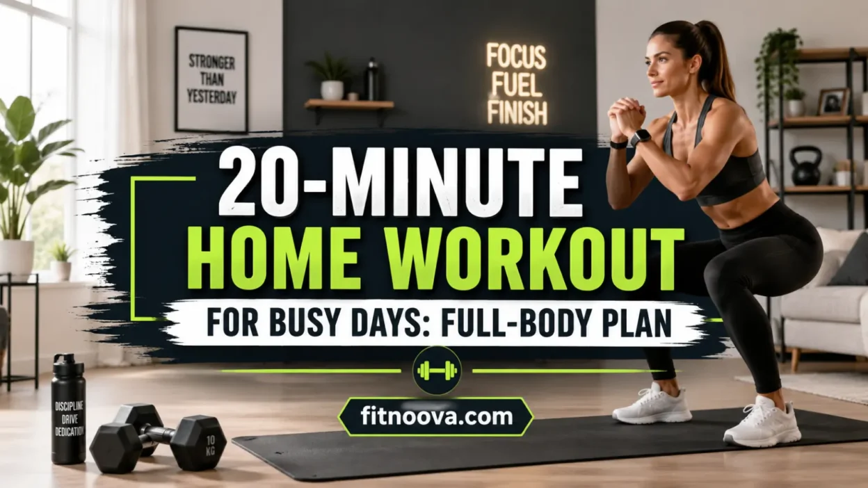 20-Minute Home Workout for Busy Days: Full-Body Plan