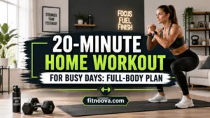 20-Minute Home Workout for Busy Days: Full-Body Plan