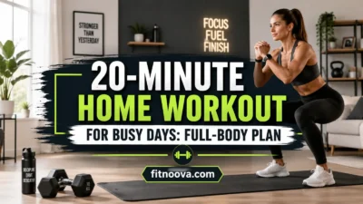 20-Minute Home Workout for Busy Days: Full-Body Plan
