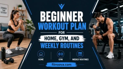 Beginner Workout Plan for Home, Gym, and Weekly Routines
