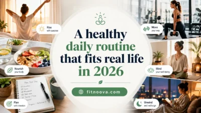 A healthy daily routine that fits real life in 2026