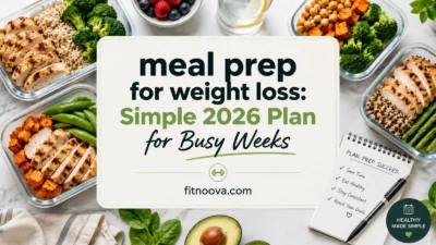 meal prep for weight loss: Simple 2026 Plan for Busy Weeks