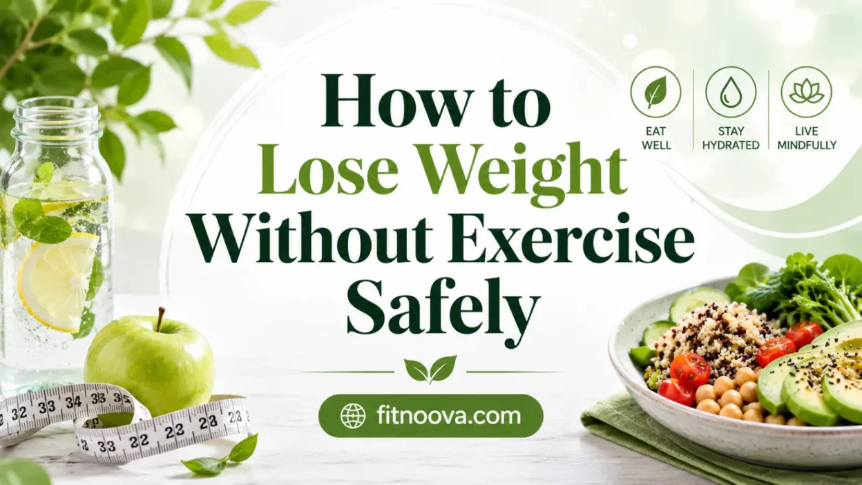 How to Lose Weight Without Exercise Safely